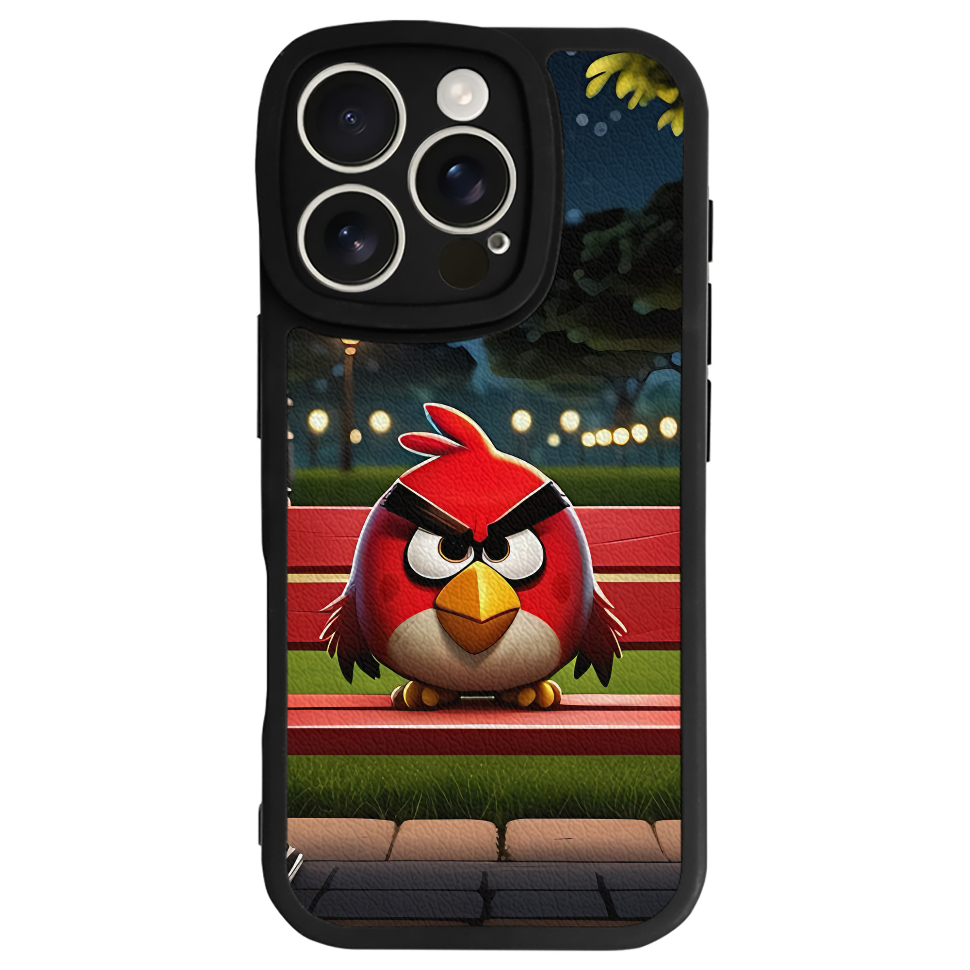 （画像用） Angry Birds アングリーバード 【iPhone 16シリーズ対応】シリコンスマホケース（レザー調） 材質：シリコン
